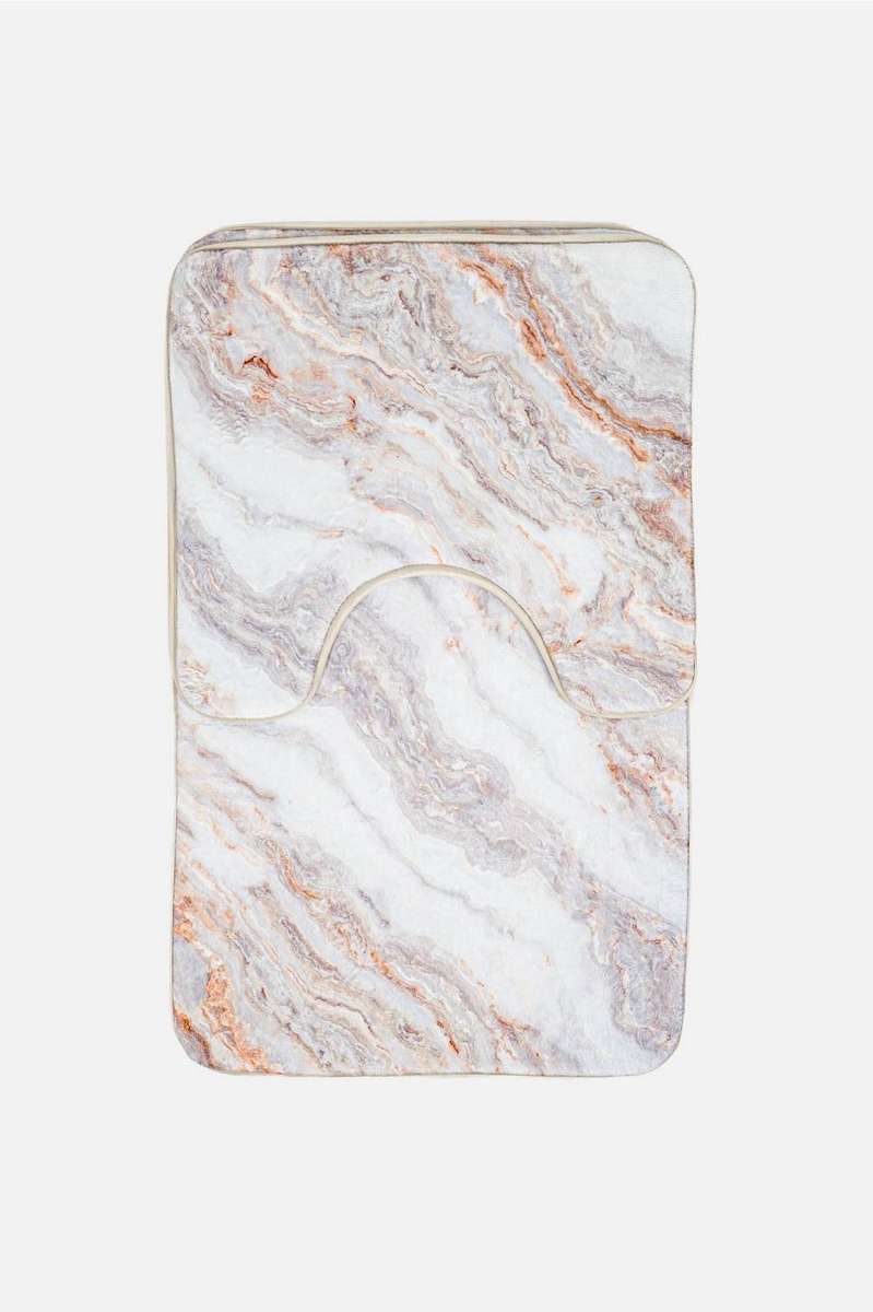 2 Piece Denver Bath Mat Set Ochre