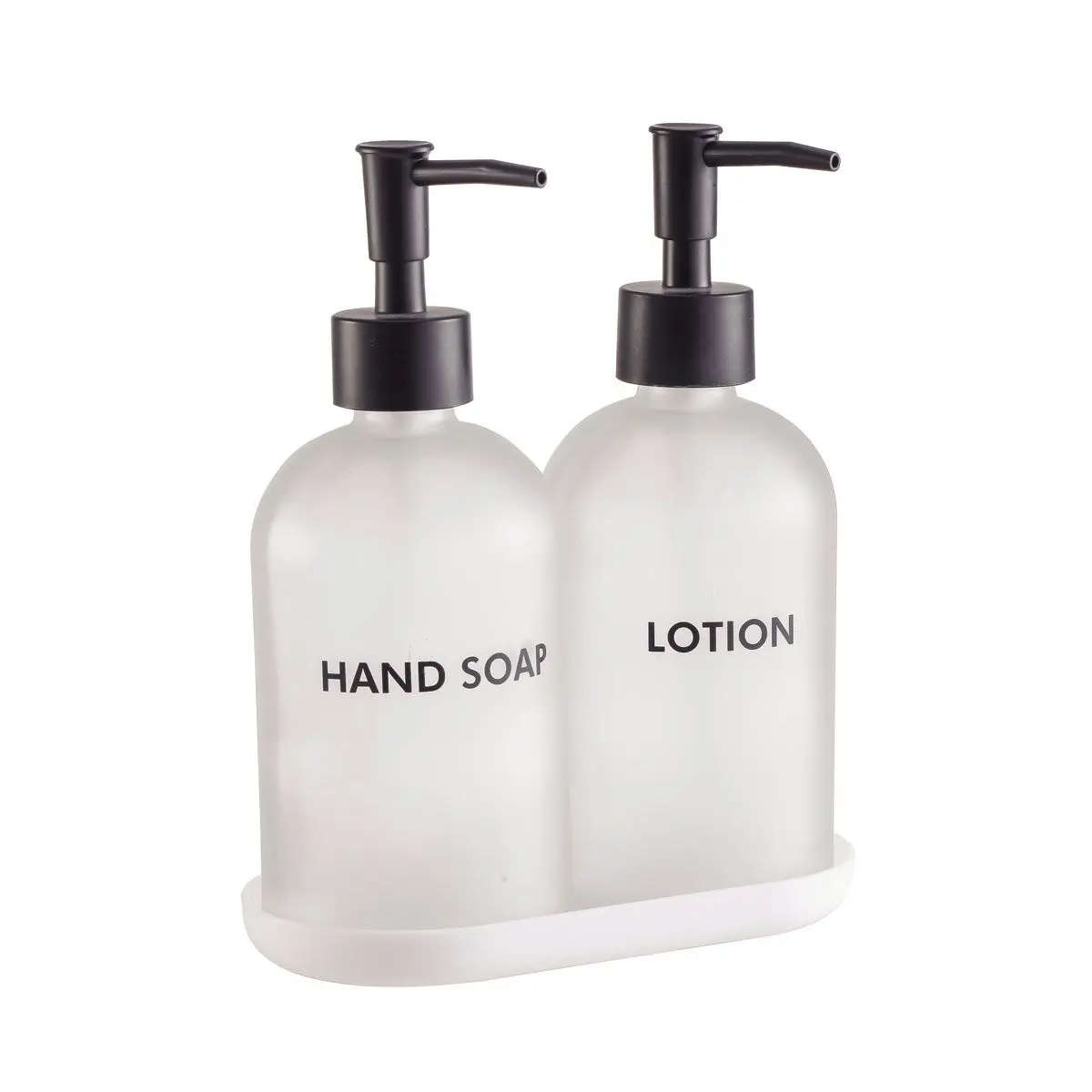Soap Lotion Dispenser Glass 2-Piece