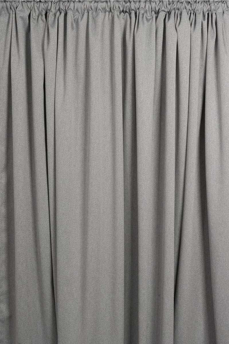 Reed Extra-Wide Blockout Taped Curtains 270 x 218 cm - Light Grey