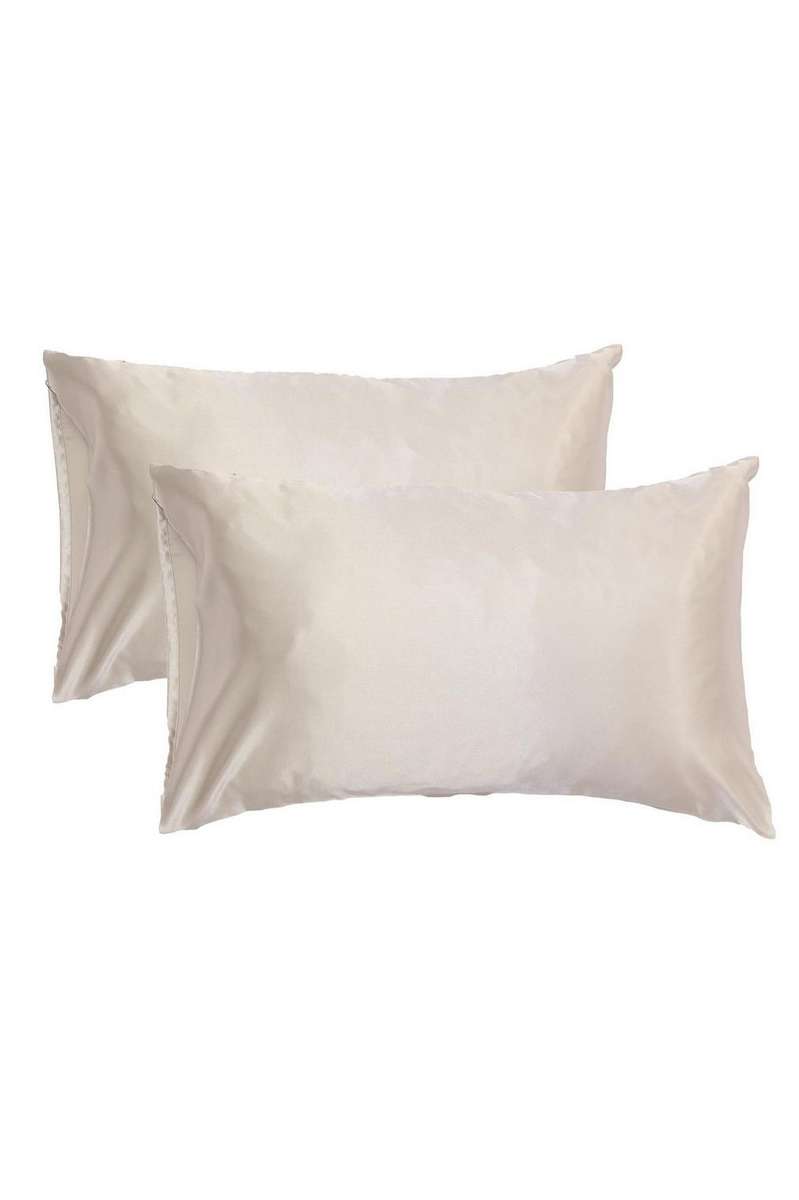 Satin 2-Pack Pillowcases - Taupe