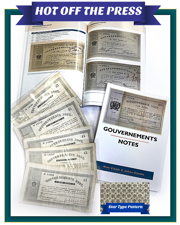 *#* 2025 Rian Visser & Johan Gouws Titled Gouvernements Notes Book - ZAR Boer War Period *#*