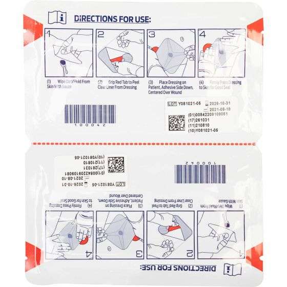 Hyfin Vent Compact Chest Seal Twin Pack