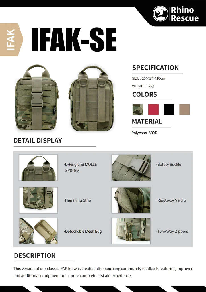 Rhino Rescue Pro IFAK Trauma Kit