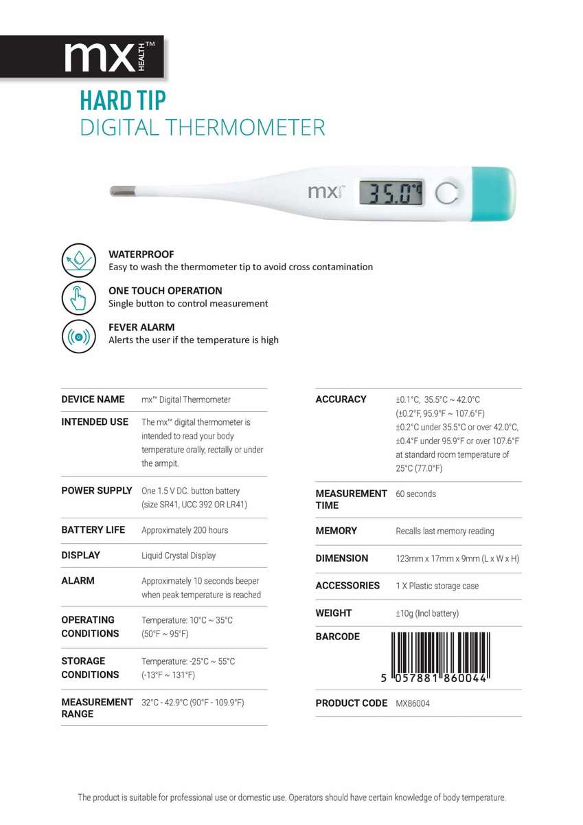 MX Digital Thermometer