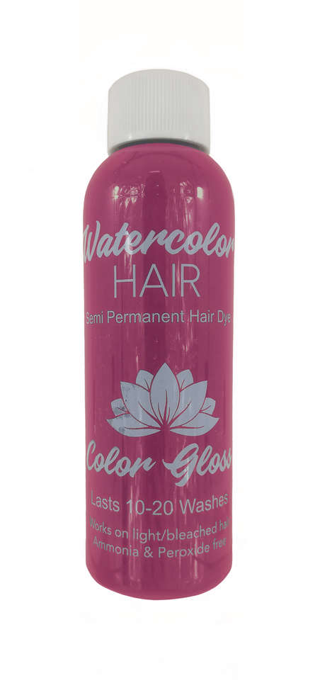Watercolor Semi-Permanent Liquid Hair Dye 100ml - Silver Pink