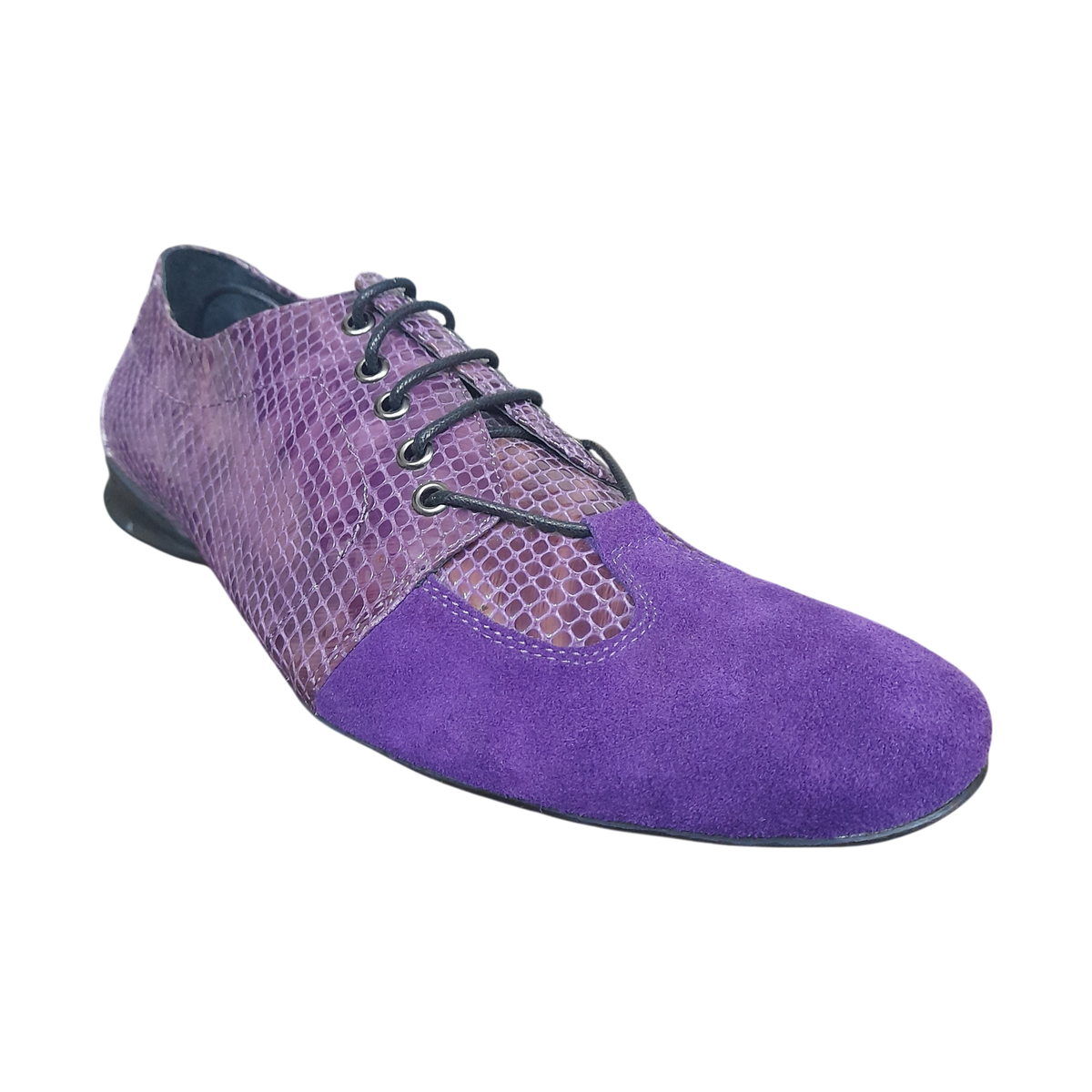 Purple Suade and Scale Smart-Wear Sneakers