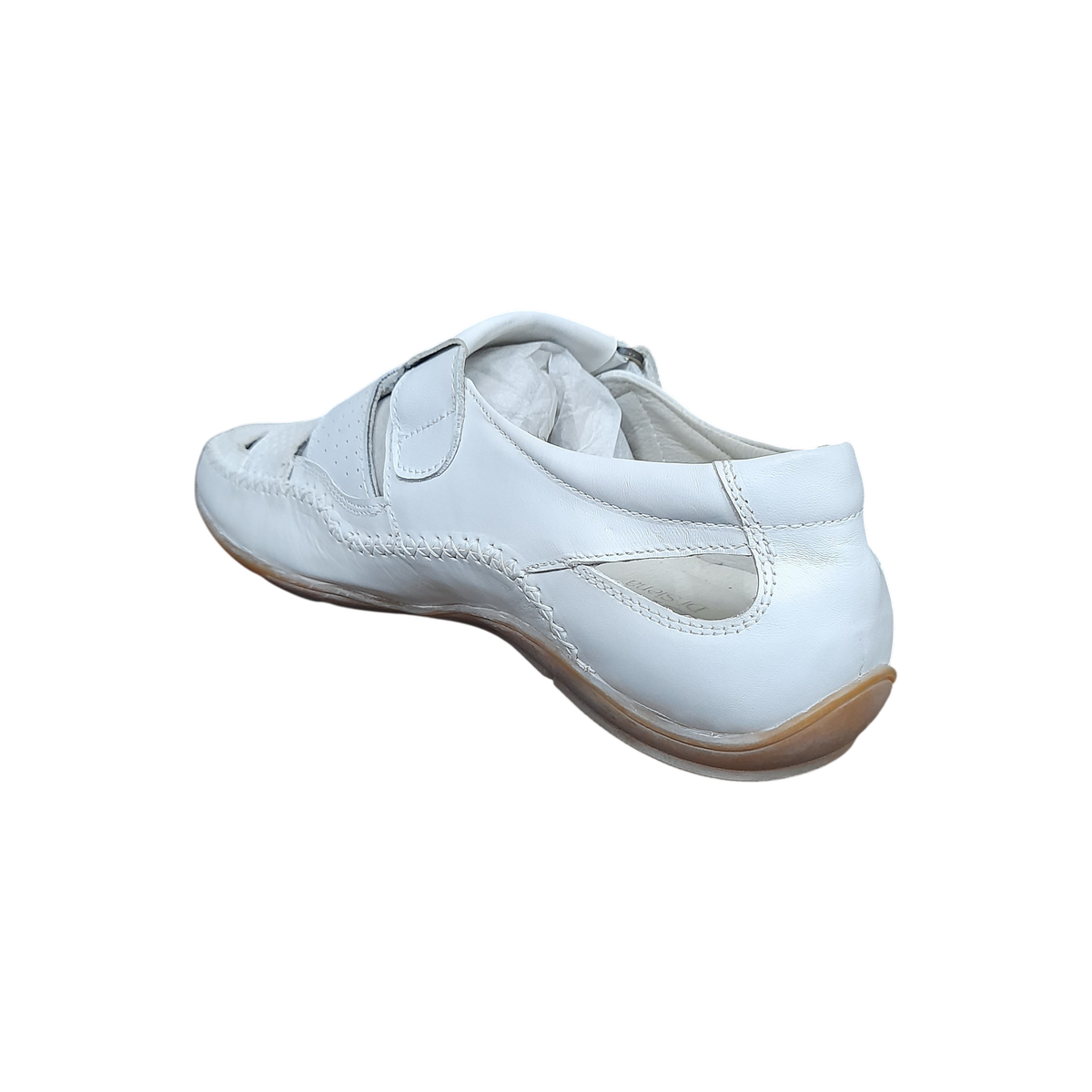 White Strap Over Sneakers