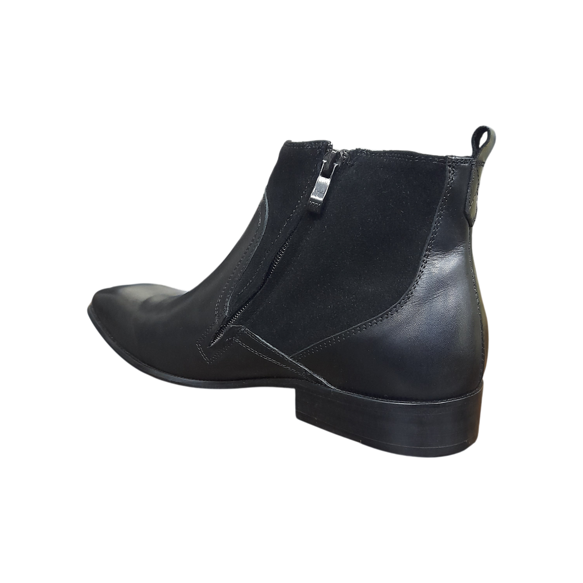 Silver Studded Black Chukka Boots