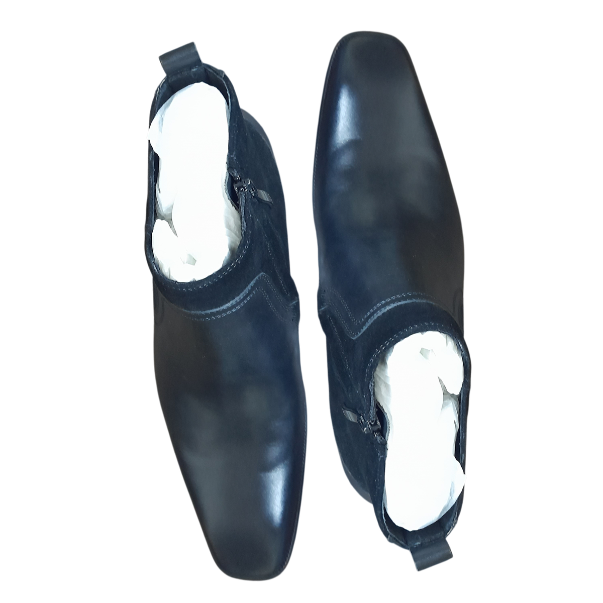 Silver Studded Black Chukka Boots