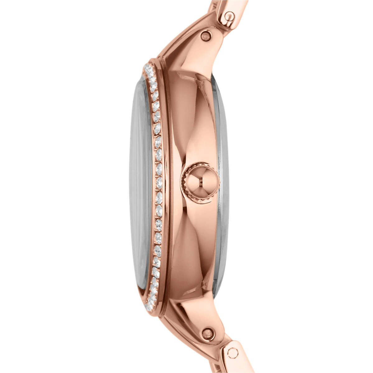 Fossil Rose Gold with Zirconias Ladies Watch (ES3284) - Virginia 30 mm