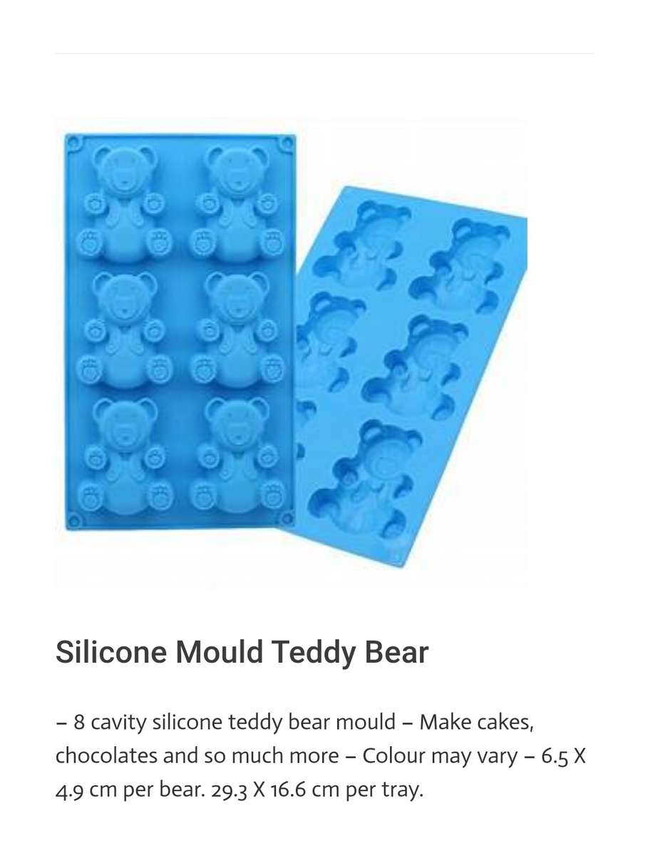 Silicone Mould Teddy Bear (P&T)