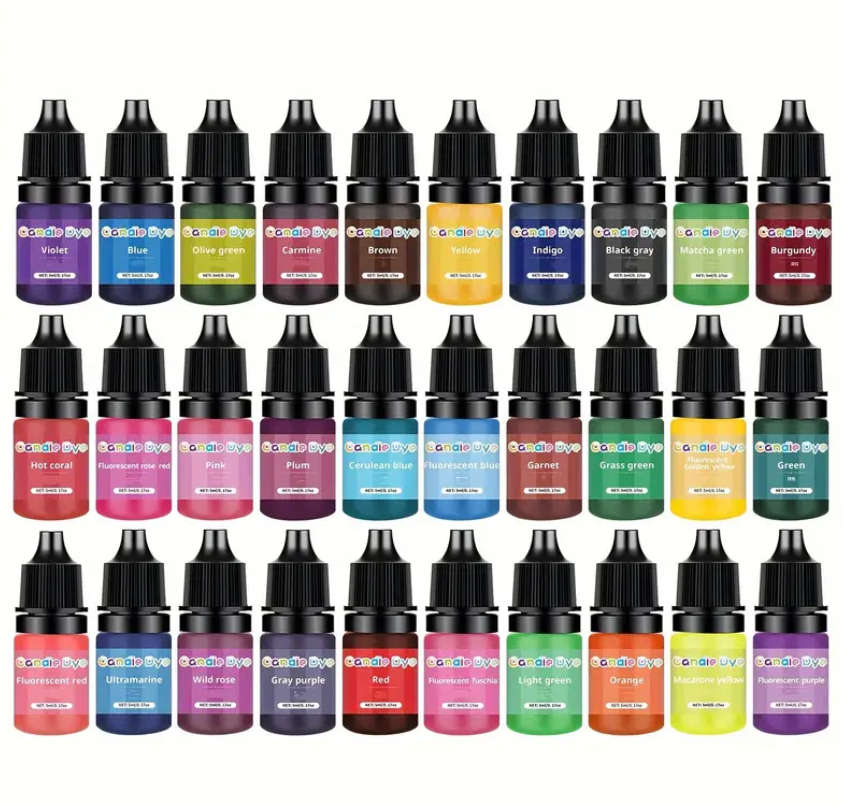 30 Colour Candle Dye Set - 5ml each