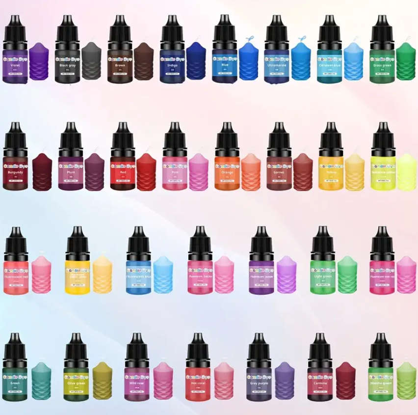 30 Colour Candle Dye Set - 5ml each