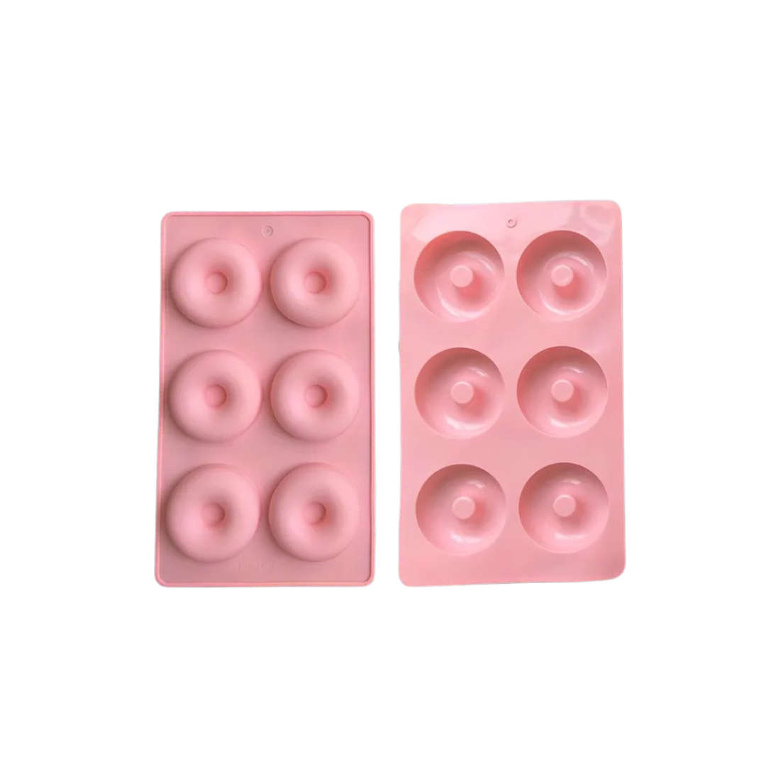 6 Cavity Donut Silicone Mould - Plain