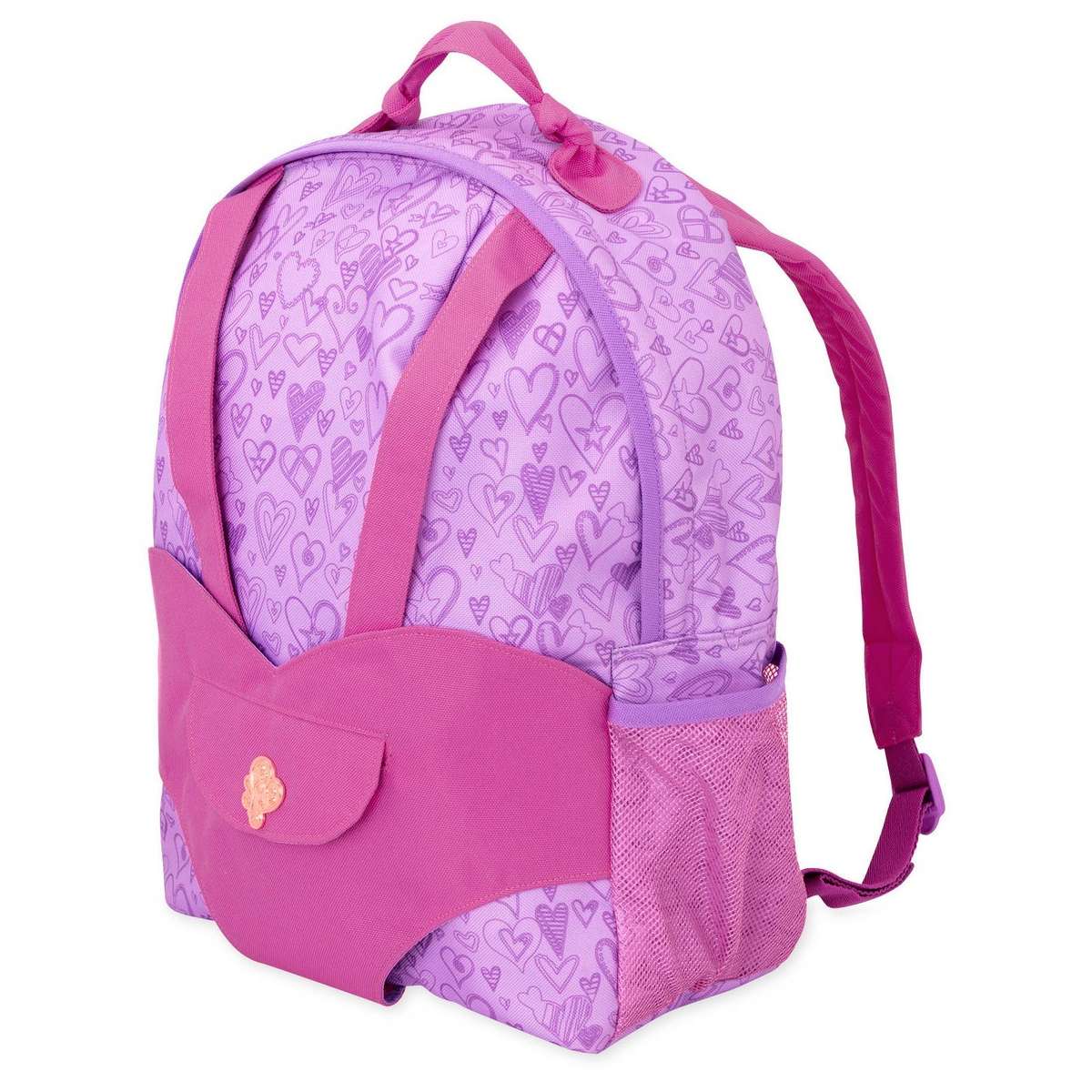 Butterfly - Girls Flexible Ruler - 30cm - Pink Hearts