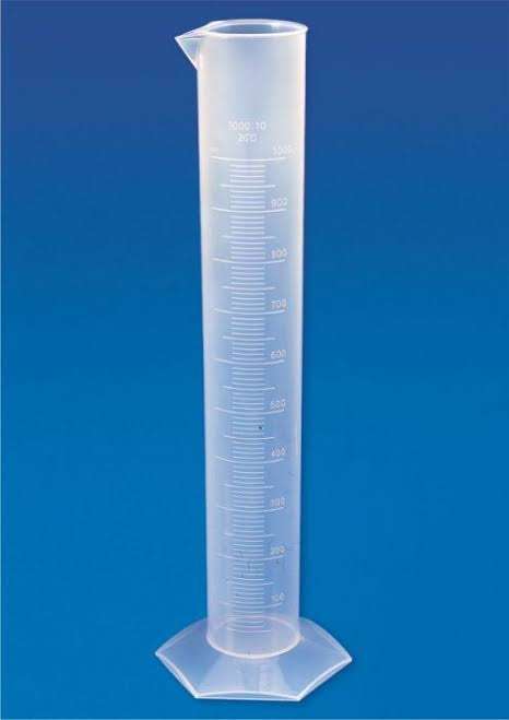 Plastic Measuring Cylinder Spouted - 500ml