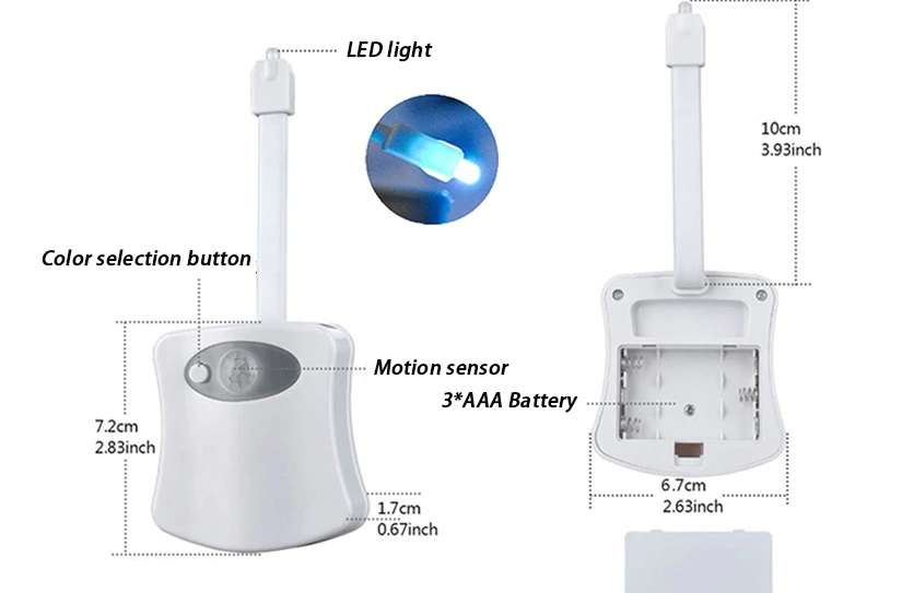 Motion Sensing Toilet bowl light
