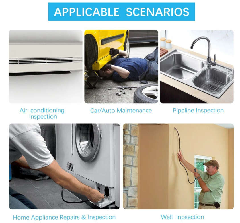 Model Y102 5.5MM 480P Camera 3.5M cable hd industrial boroscope industrial endoscope camera