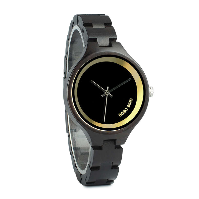 BOBO BIRD Swan Watch Black