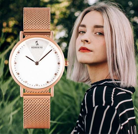 Ladies Stainless Steel Simple Quartz