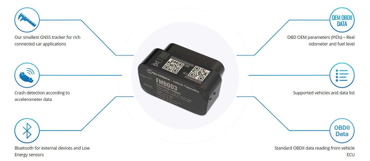 TELTONIKA Advanced plug and track device with bluetooth