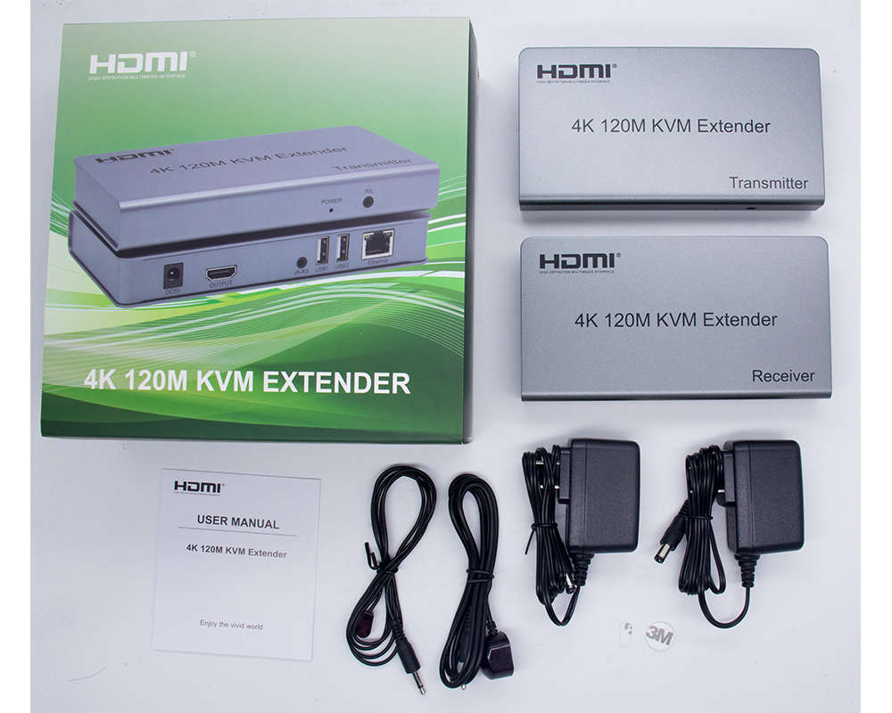 120M KVM HDMI Extender 4K
