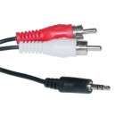 3.5MM TO 2RCA AUDIO 3M