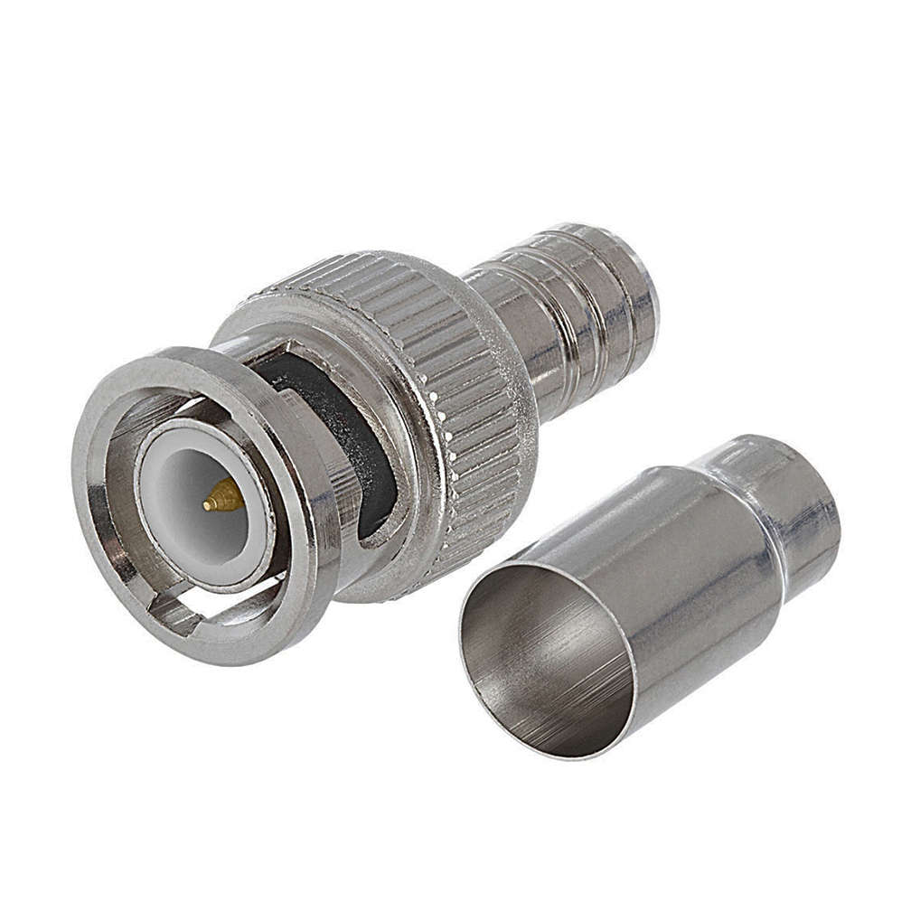 Connector Bnc Male Crimp 2 Pcs 10 Pack