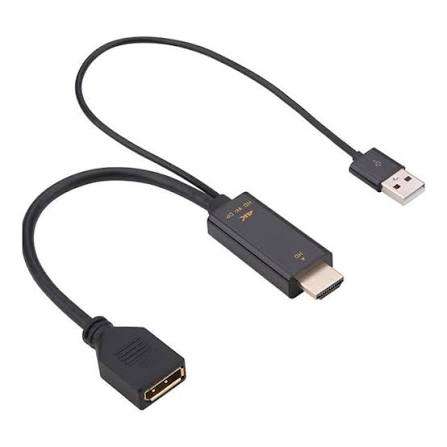 HDMI to DisplayPort Adapter Cable Black