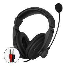 Soft Padded Low Noise Density Stereo Headset with Mouthpiece Mic