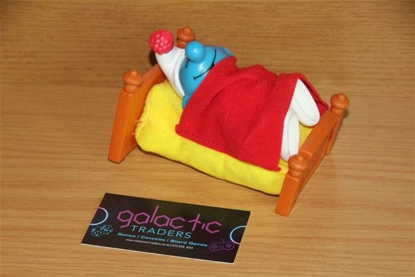 The Smurfs Smurf in Bed Figurine Toy, BRAND NEW