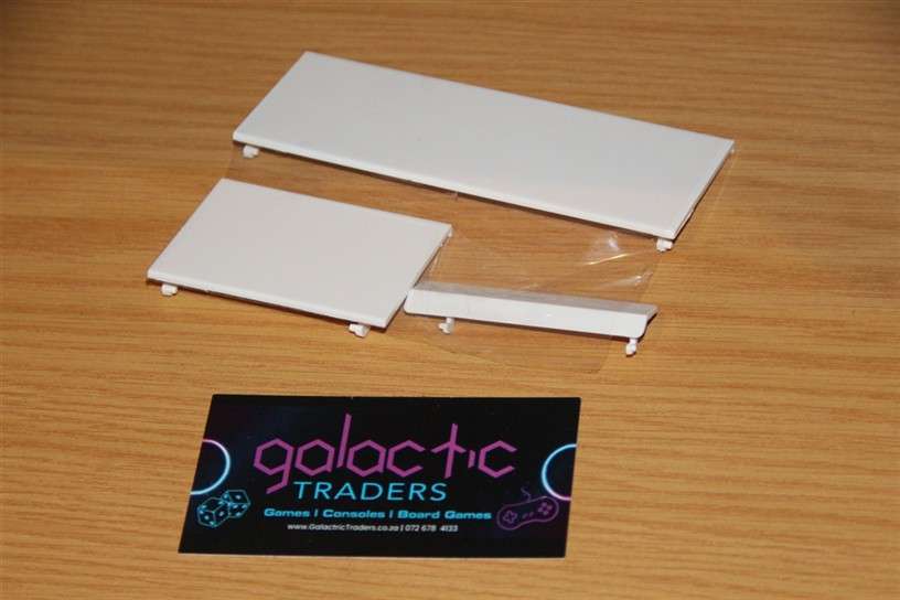 3 Piece Nintendo Wii Console Replacement Shell Slot Case Covers - White