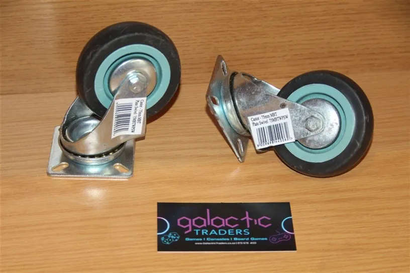 75mm Swivel Castor Wheels (set of 2)