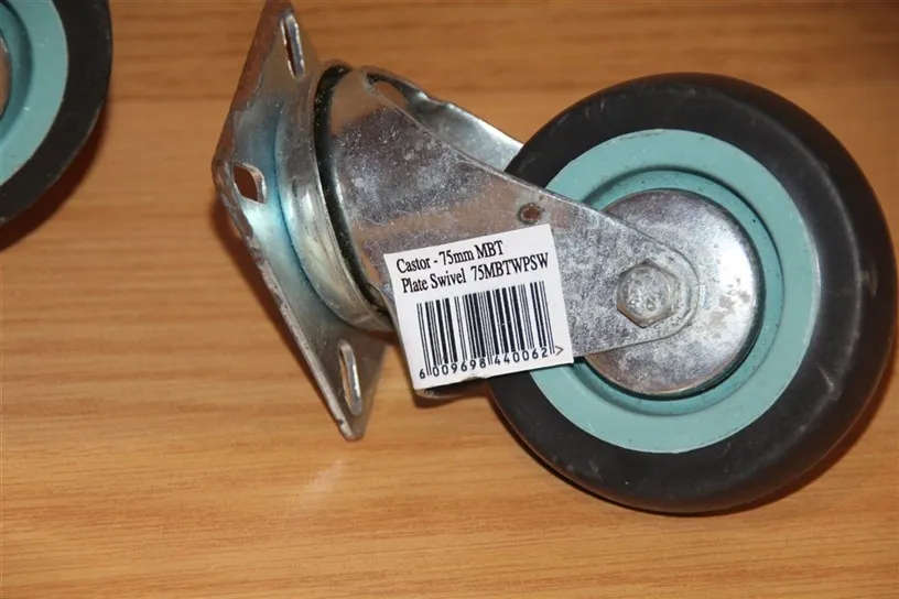 75mm Swivel Castor Wheels (set of 2)
