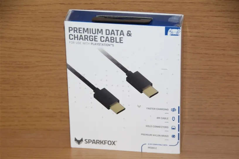 Sparkfox Premium Data and Charge cable for PS5