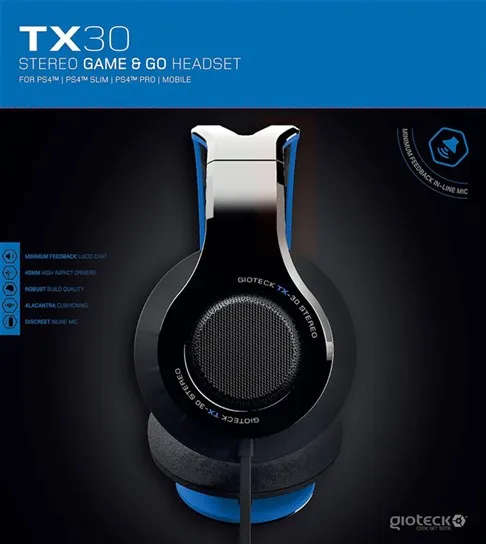 Giotech TX 30 Gaming headset for PS4