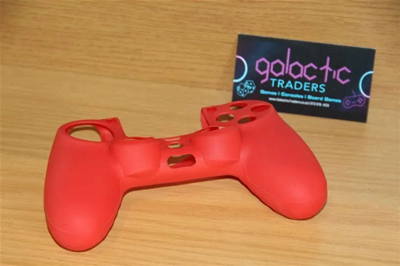 PS4 rubber control cover red