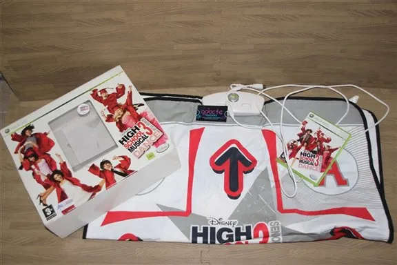 Xbox 360 High School musical dance mat in box, game with mat
