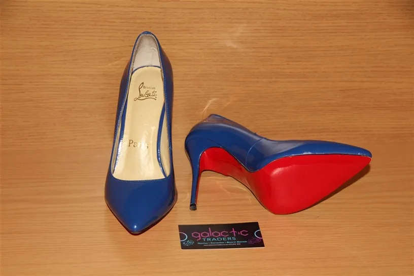 Christian Louboutin pumps Heels Royal blue knock offs