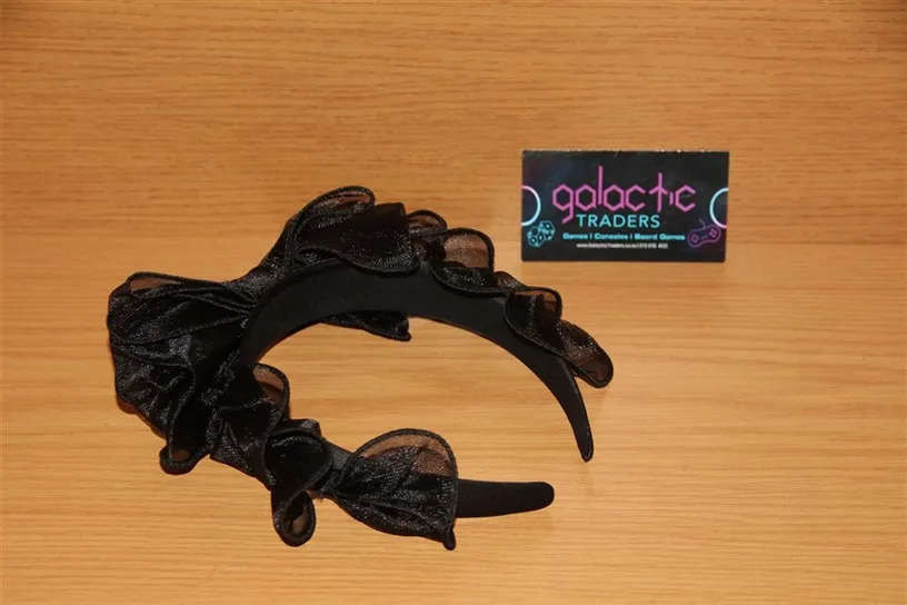 Fashionable and Comfortable Black Mesh Bow Headband for Women