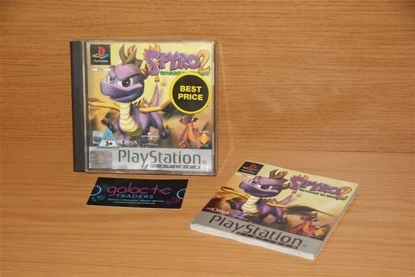 PS1 Spyro the dragon Spyro 2 Gateway to Glimmer, including book