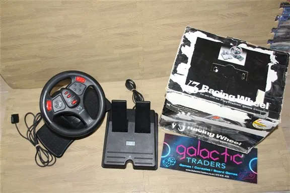 Sony PS1 V3 interact 1990s racing wheel in box