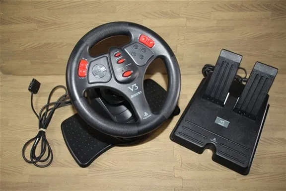 Sony PS1 V3 interact 1990s racing wheel in box