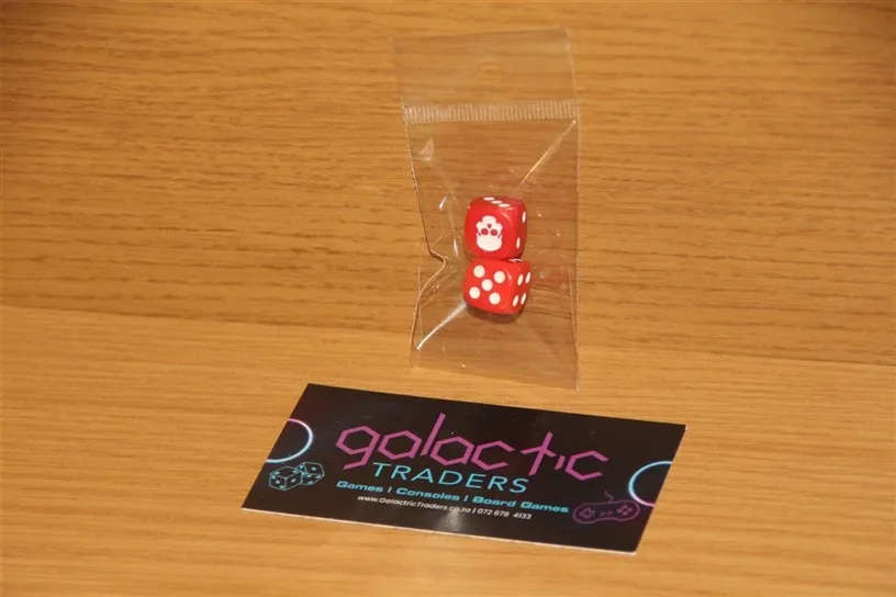 Set of 2 Mixed Dice (Red and White)