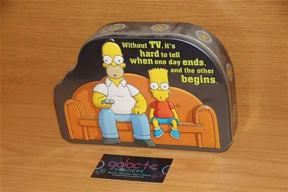 Homer and Bart Simpsons Collectable Storage Tin