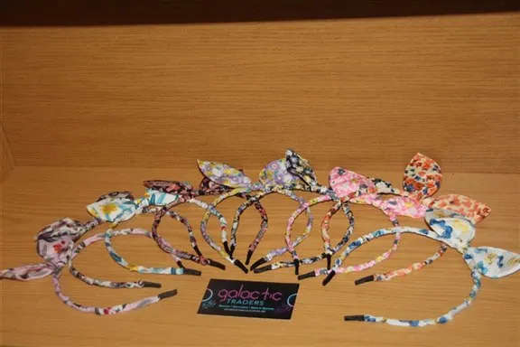 Floral Hair Bow Alice Band R5 EACH