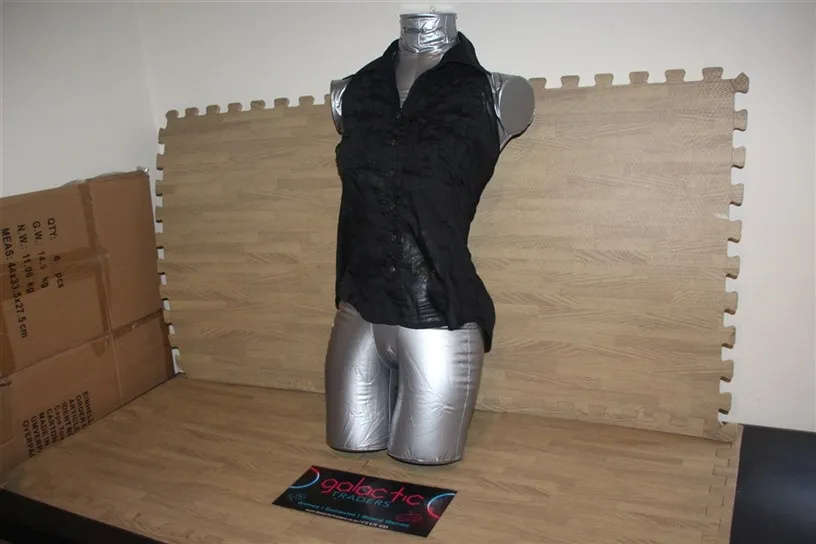 Cotton black backless vest, Size says 36, looks medium