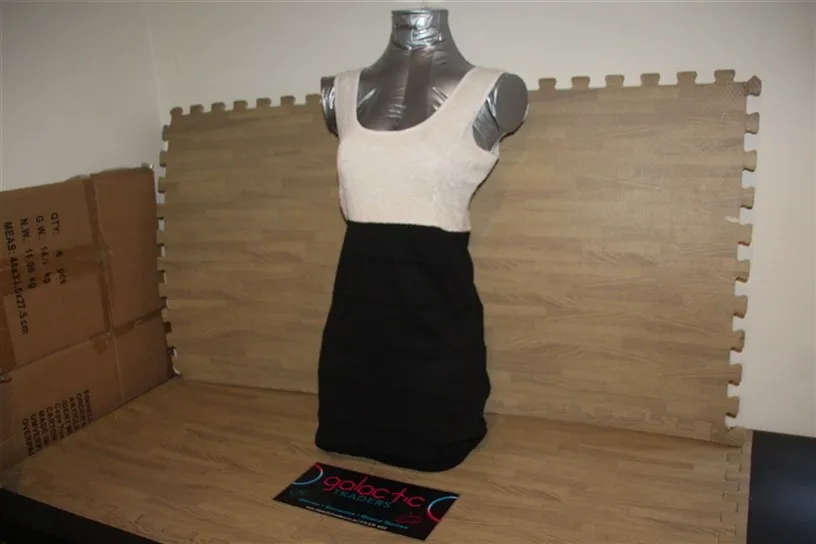Cotton Black and white dress, Size Large