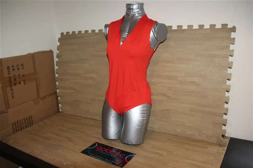 Truworths red nylon swimsuit, Size Large