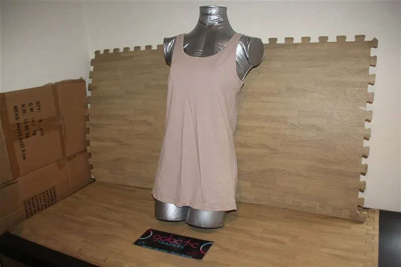Cotton Light brown Tank top, Size XL
